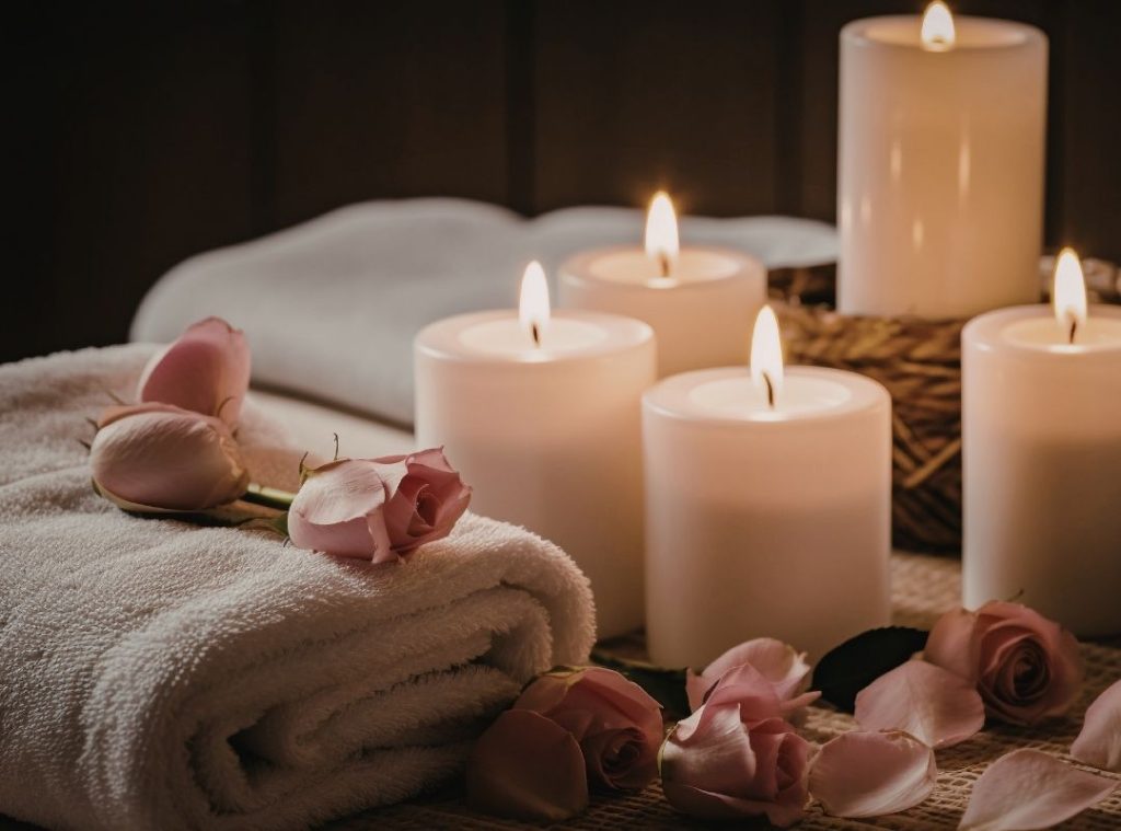 massaggio con candele cento